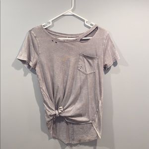 Cute distressed tee from hollister